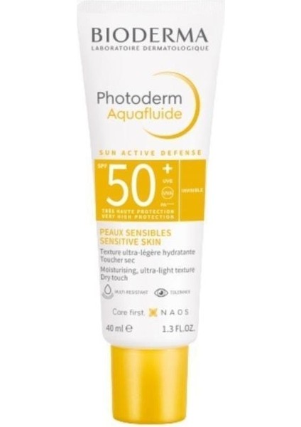 Photoderm Aquafluid Parlama Karşıtı Tüm Cilt Tiplerine Özel SPF50+ Güneş Koruyucu 40ML