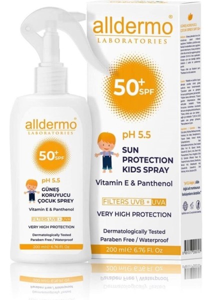 Çocuklar Için Güneş Koruyucu Sprey SPF50+ 200ML