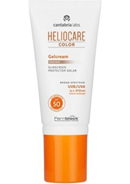 Color Gelcream Brown Renkli Güneş Kremi Spf 50 50 ml