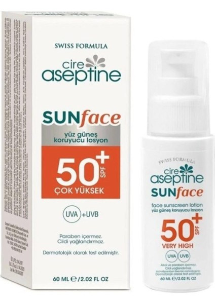 Sun Face Yüz Güneş Koruyucu Losyon 60ML