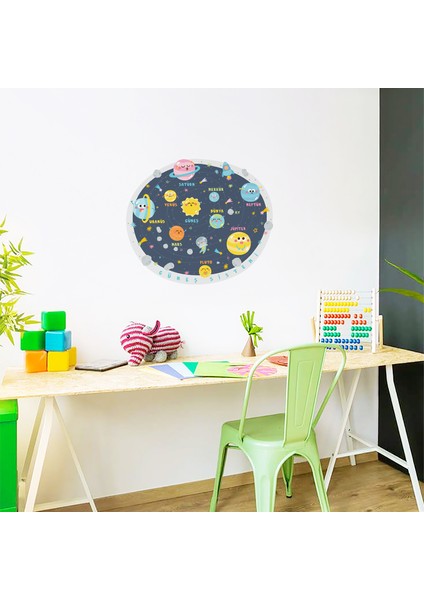 Güneş Sistemi Duvar Sticker, Gezegenler, Bebek ve Çocuk Odası Dekoru, Anaokulu ve Kreş Dekoru fiyatları