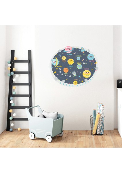 Güneş Sistemi Duvar Sticker, Gezegenler, Bebek ve Çocuk Odası Dekoru, Anaokulu ve Kreş Dekoru indirimleri