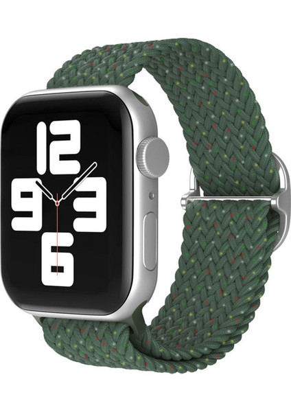 Apple Watch Ultra 49MM Star Kordon - Benekli Koyu Yeşil