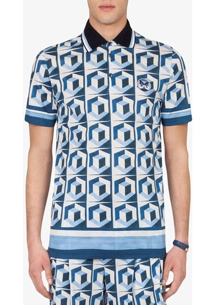 Dolce&gabbana Geometric Print Polo-Shirt G8LW6ZFI701 fiyatları