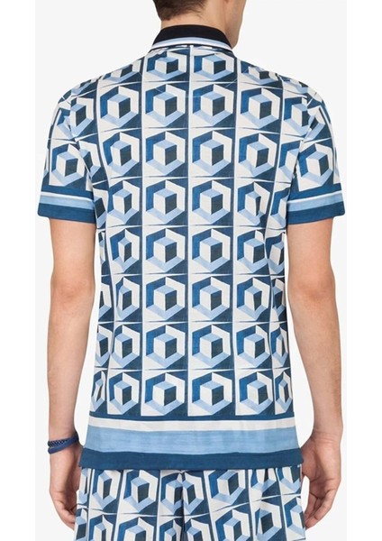 Dolce&gabbana Geometric Print Polo-Shirt G8LW6ZFI701 modelleri
