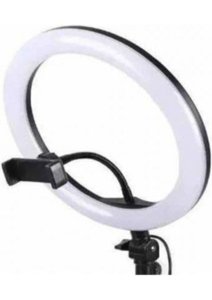 LED Işıklı Ring Light Tripod Adaptörlü Selfie Makyaj Işığı Youtuber & Kuaför Çekim Işığı