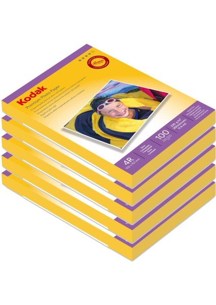 230 Gram 10X15 Parlak 5'li Paket 500 Adet Inkjet Fotoğraf Kağıdı Premium