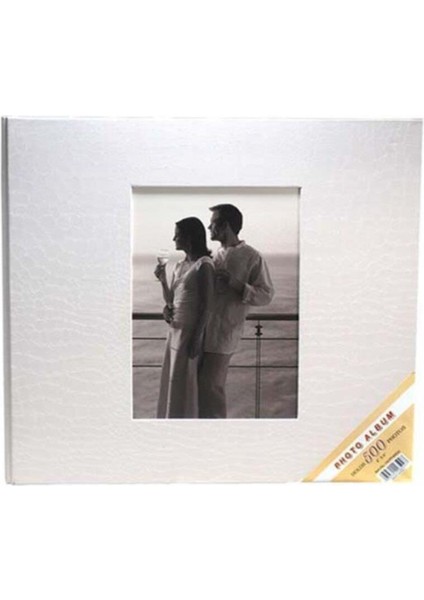 10X15CM 600’LÜK Deri Fotoğraf Albümü &quot;beyaz&quot;