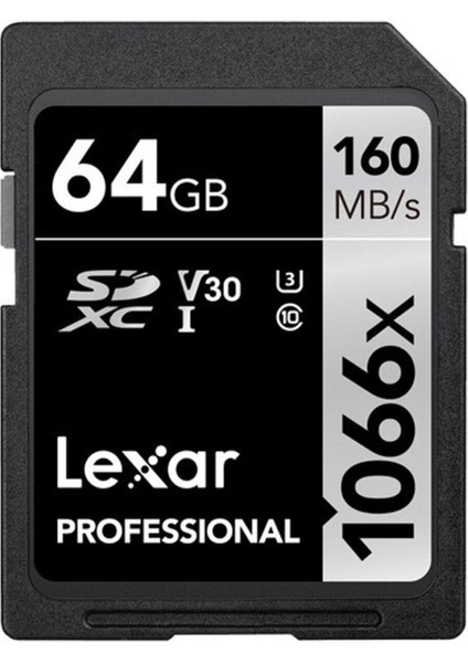 64GB Professional 1066X Uhs-I Sdxc Memory Card (Silver Series)