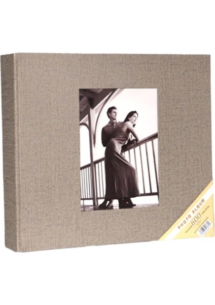 10X15CM 600’LÜK Koton Desenli Fotoğraf Albümü &quot;koton Vizon&quot;