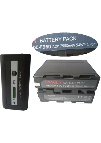 NP-F970 Batarya Uyumlukamera Işığı Batarya
