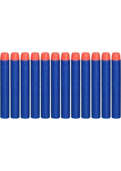 Elite 12'li Yedek Paket Sünger Mermi N Strike Serisi İçin Uyumlu Mavi Renkli