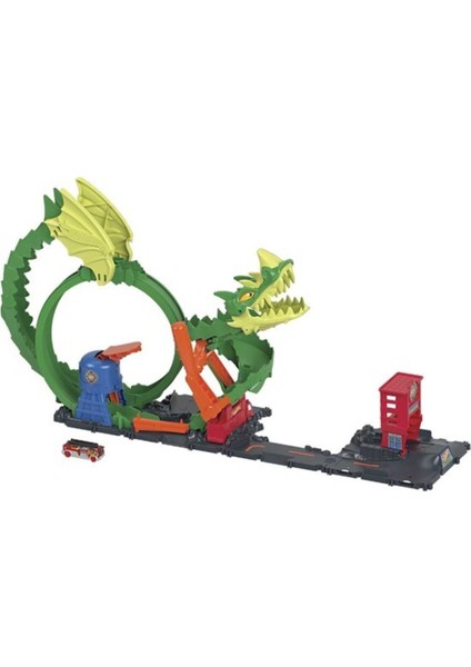 Hot Wheels Ejderhayla Mücadele Pisti Oyun Seti HDP03