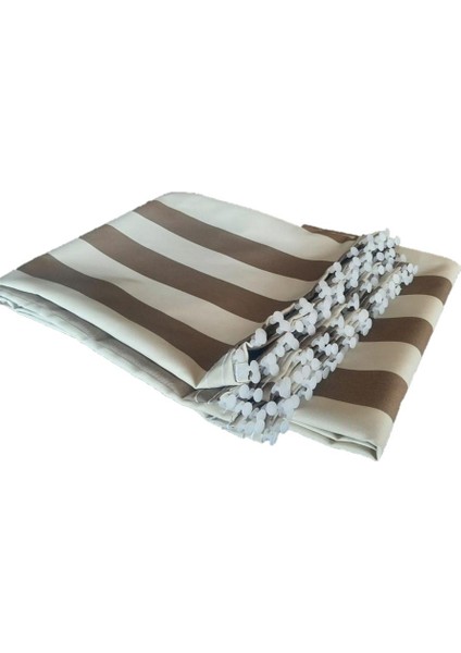 Balkon Perdesi Su Geçirmez Korniş Tokalı Bağcıklı 440X200