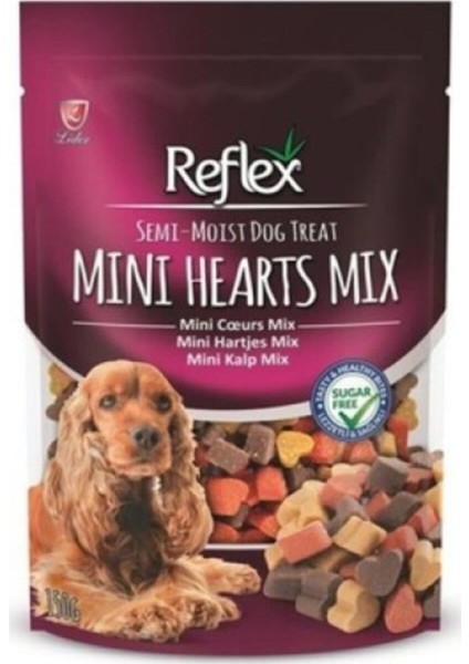 Semi Moist Mini Kalp Mix Köpek Ödül Maması 150 gr