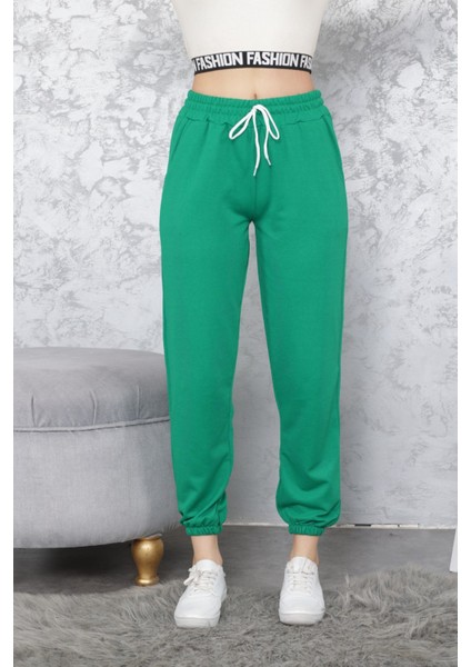 Kadın Eşofman Altı Jogger Beli ve Paçası Lastikli indirimleri