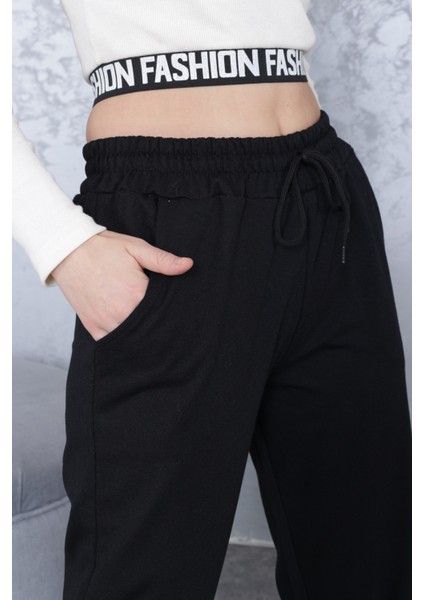 Kadın Eşofman Altı Jogger Beli ve Paçası Lastikli indirimleri