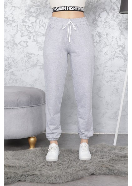 Kadın Eşofman Altı Jogger Beli ve Paçası Lastikli indirimleri