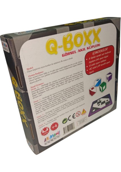 Q-Boxx Cubes Qbitz Görsel Akıl Küpleri (Yenilendi) Q-Bitz Q-Smart Q Smart Küp Oyunu