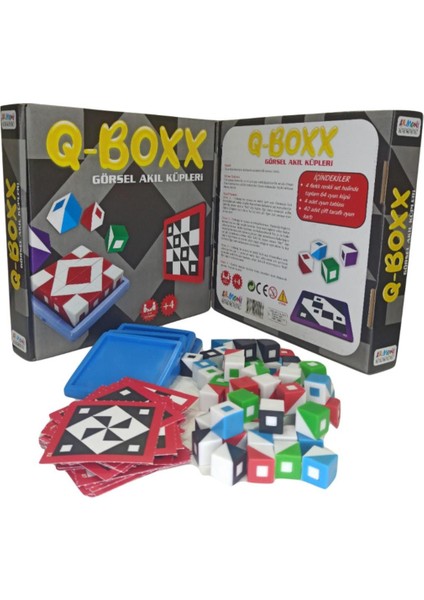 Q-Boxx Cubes Qbitz Görsel Akıl Küpleri (Yenilendi) Q-Bitz Q-Smart Q Smart Küp Oyunu