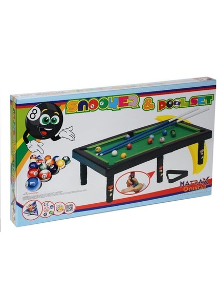 Oyuncak Snooker & Pool Set Bilardo Oyun Seti