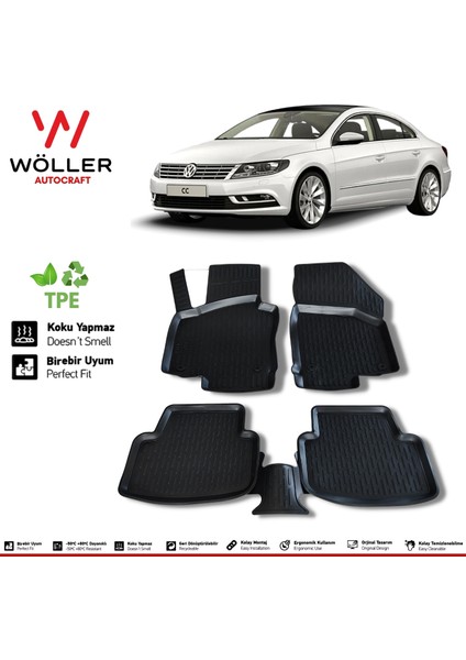 Volkswagen Passat cc Paspas 2008 2015 3D Havuzlu Wöller Pas...