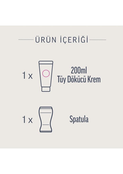 Pure 200ml Tüy Dökücü Krem Hassas Ciltler