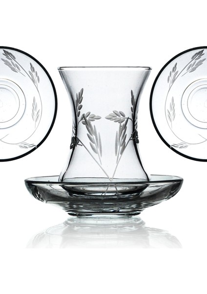 Pudgy 25 Parça 6 Kişilik Kesme Bardak Çeyiz Seti Sürgün Desenli fırsatları