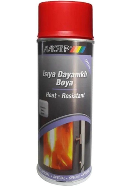 300°C Isıya Dayanıklı Sprey Boya 400 ml Kırmızı