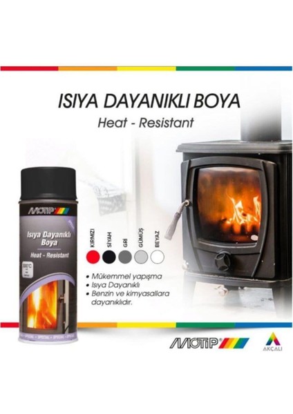 Yüksek Isıya Dayanıklı Siyah Sprey Boya