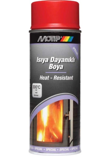 Isıya Dayanıklı Sprey Boya Kırmızı 400 ml
