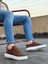BA0104 Bağcıklı Taba Ekose Spor Klasik Erkek Ayakkabı 3