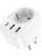 Hoco Ns3 Multifonksiyonel Type-C + 2 USB + 240V Mega Hızlı Şarj Adaptörü Priz 1