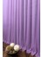 Taç Lila Düz Renk, 1/3 Sık Pile Tül Perde Tek Kanat - 100 x 270 cm 4