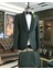 Italyan Kesim Slim Fit Şal Yaka Ceket Pantolon Damatlık Set Yeşil T9181 4