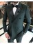 Italyan Kesim Slim Fit Kruvaze Ceket Pantolon Damatlık Set Yeşil T9218 1