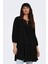Kadın Onlvinnie Regular Fit %100 Pamuk Mini Elbise 15219922 Siyah 1