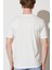 Regular Fit Normal Kesim %100 Pamuk Bisiklet Yaka Kırık Beyaz Tişört 5