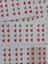 Genç Girişimci Kuşe Sticker-Gold-Kırmızı Kalp- (2,5x2,5 Cm) 50 Adet 1