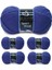 5 Adet Sport Wool Atkı Bere Ceket Yelek Örgü Ipi Yünü No: 10472 Saks 2