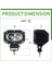Offroad Sis Lambası 40W Beyaz-Amber Çakarlı 12-30V / LASS298 4