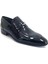1091 Deri Erkek Klasik Ayakkabı-Siyah Rugan 1