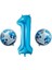 1 Yaş Mavi 3 Lü Folyo Balon 1
