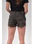 1093-KADIN Leopar Desenli Hamile Şort 5