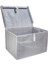 Daisyhome 2 Adet Çok Amaçlı Kapaklı Kumaş Kutu Duvarlı Hurç Sandık 40 x 30 x 26 Hurç 4