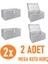 Yegge 2 Adet Sert Kapaklı Kutu Hurç Megaplus Boy 70 x 40 x 30 x Çok Amaçlı Kutu Hurç Uzun Ömürlü Hurç Kutu Yegge Megaplus 1