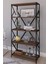Metal Mobilya Ceviz Kitaplık 5 Raflı 150 cm 1