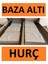 Yegge 6 Adet Set Baza Ve Çekyat Tipi Kutu Duvarlı Kalın Hurç 50 x 40 x 19 Baza Altı Hurç Çok Amaçlı Kutu Hurç Yegge Baza 2