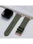 Apple Watch 42MM 44MM 45MM 49MM 3 / 4 / 5 / 6 / se / 7 / 8 / 9 / Ultra / Ultra 2 Deri Kordon Haki Yeşil 4