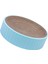 Kedi Scratcher Karton Kedicik Oval Oluklu Karton Salon Yatak Çizik Mavi (Yurt Dışından) 4